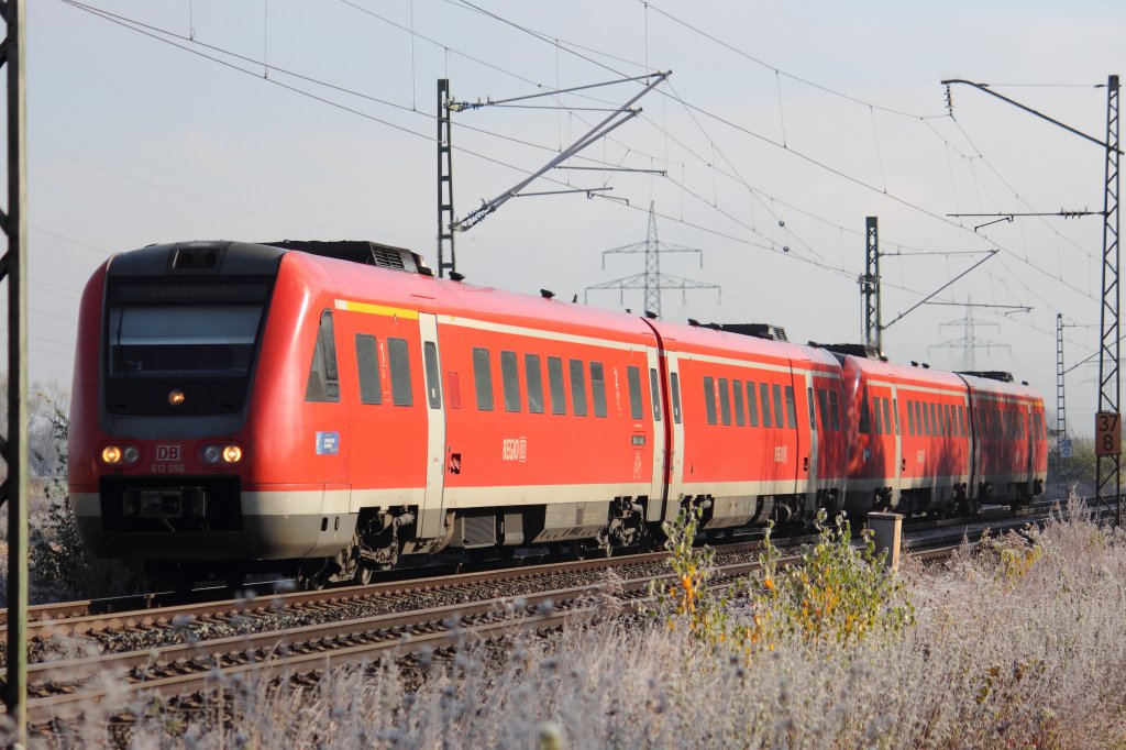 612 056 DB bei Trieb am 29.10.2012.