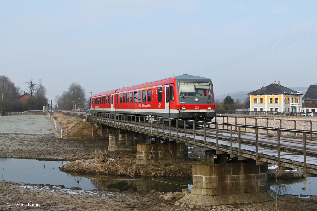 628 628 als RB 27315 am 03.03.2013 bei Anzenkirchen.