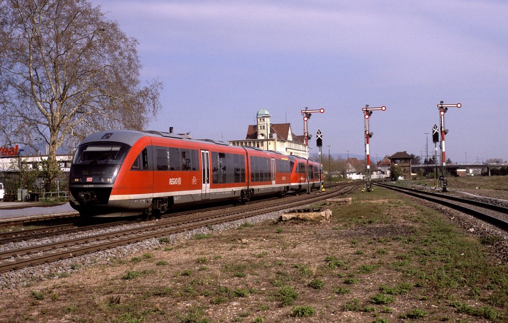 642 073 + 007  Landau  16.04.10  ( Letzter Tag der Formsignale )