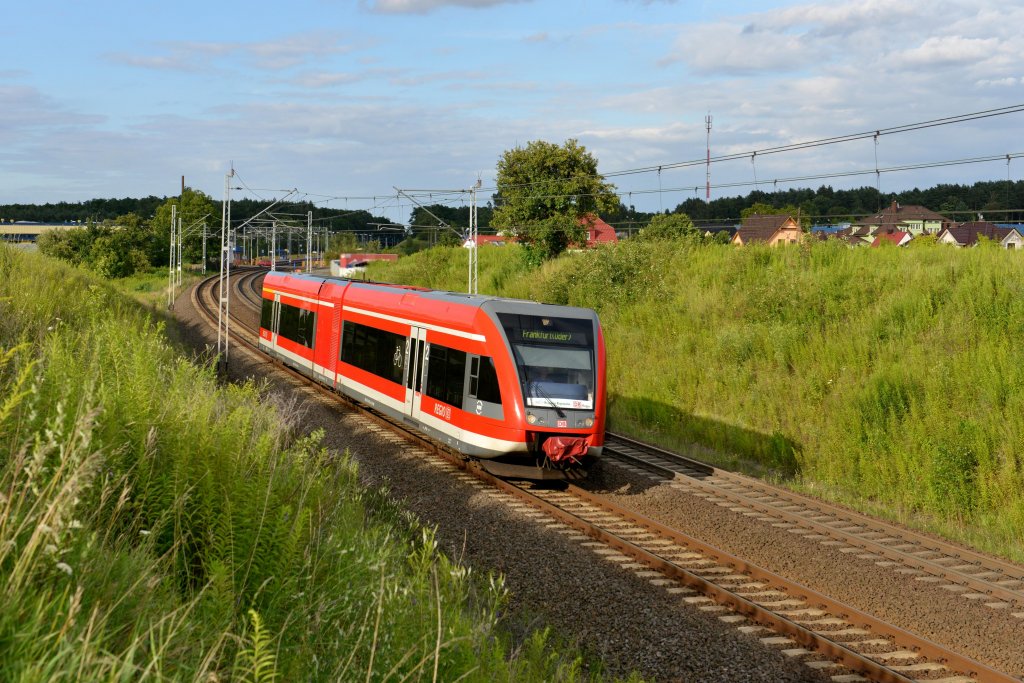 646 529 nach Frankfurt (Oder) am 20.07.2012 unterwegs bei Slubice. 
