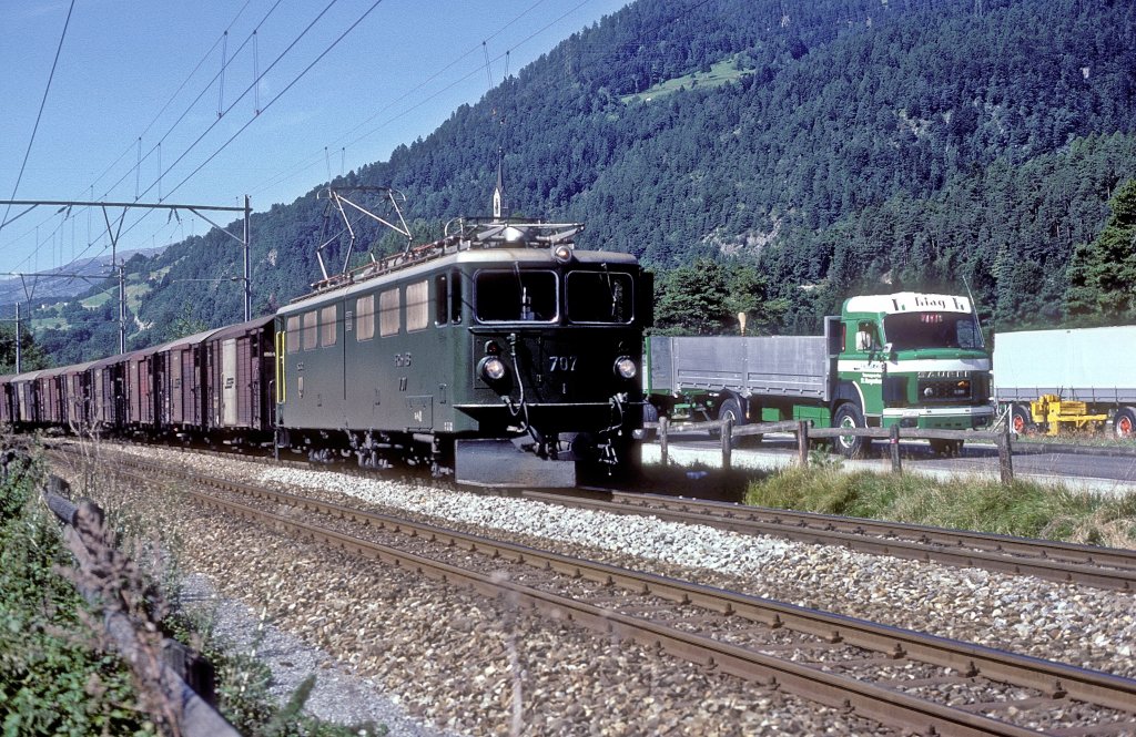  707  bei Rheichenau - Tamins  12.09.85