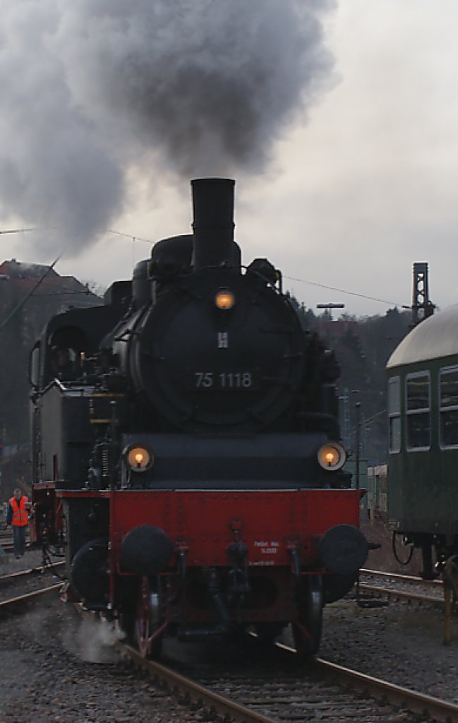  75 1118 der UEF in Rottweil bei den Dampftagen(28.11.und 29.11.)