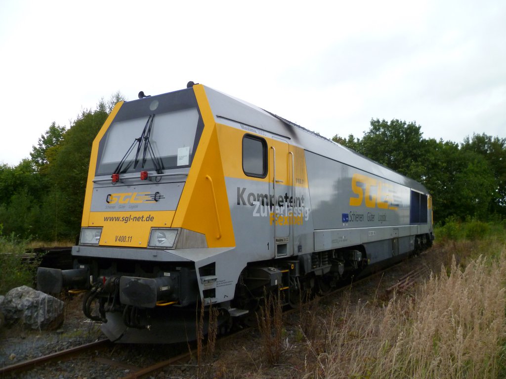 92 80 1263 002-8 D-SGL steht am 09.09.11 im Bahnhof von Marktredwitz.