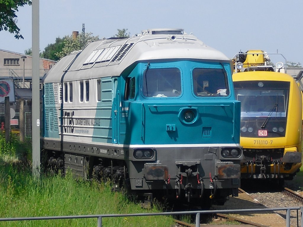 9280 0 232 002-8 D-HFH vom Containerterminal Halle/Saale (CTHS) war am 06.06.10 in Cottbus zusehen.