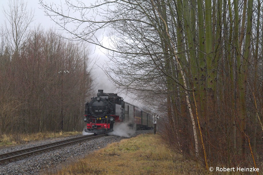 99 731 kurz vor Oybin Niederdorf am 07.01.2012