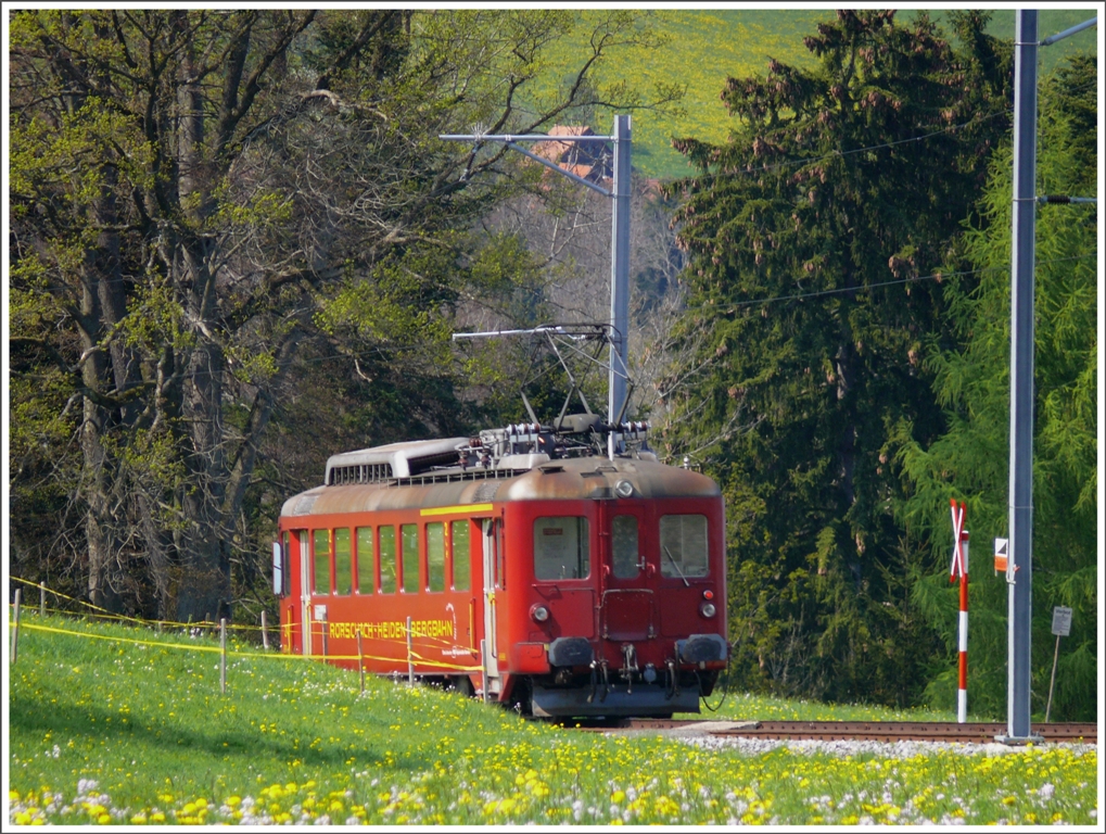 ABDeh 2/4 24 unterhalb von Heiden. (27.04.2010)