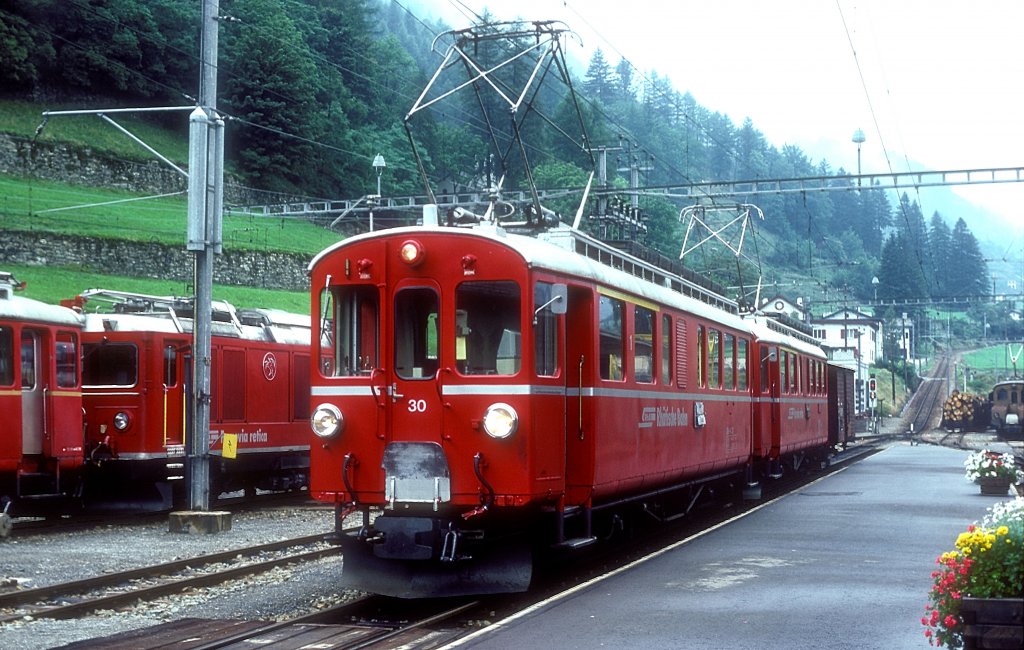  ABe 4/4 30 + 34 Poschiavo  27.08.86