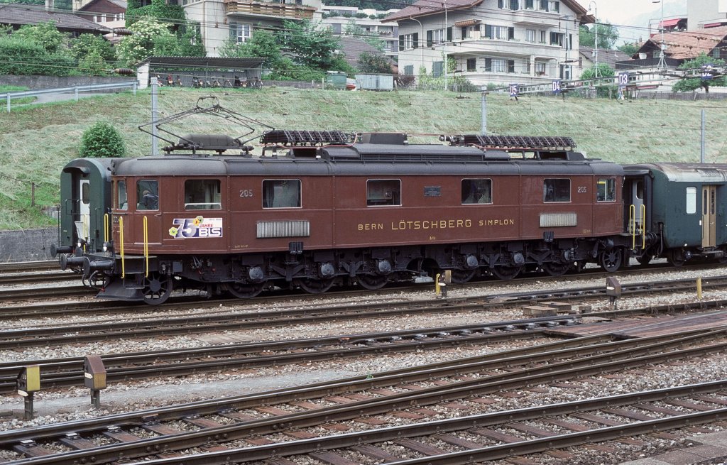 Ae6/8 205  Spiez  22.06.88