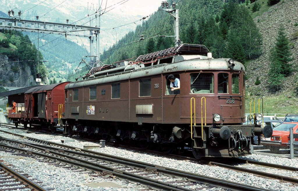 Ae6/8 206  Goppenstein  17.08.88