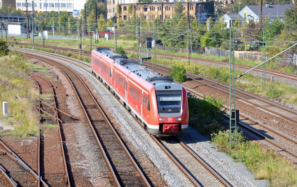 Am 15.10.11 waren zwei VT 612 von Leipzig nach Chemnitz unterwegs, fotografiert in der Nhe des Hp. Leipzig Ost.