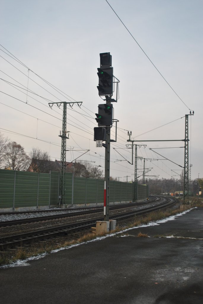 Ausfahrsingal in Lehrte, am 26.11.2010.