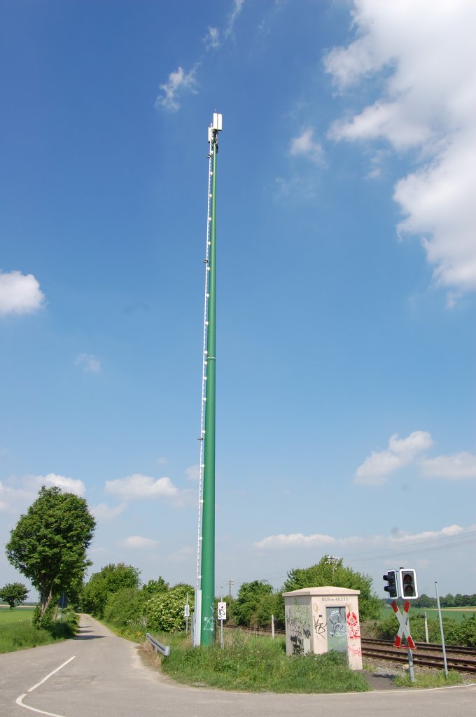 Bahnfunkmast bei Kapellen/Erft.23.5.2010