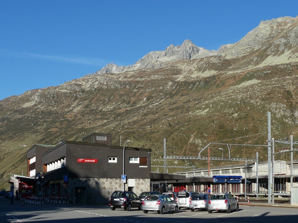 Bahnhof Andermatt am 1.10.11