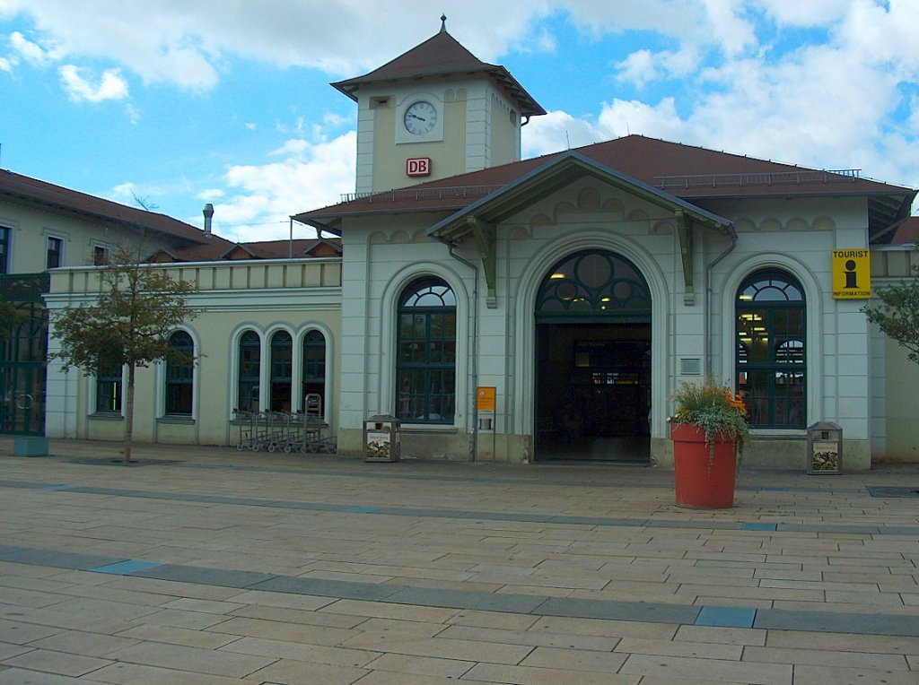 Bahnhofsvorplatz in Nordhausen; 11.08.2008