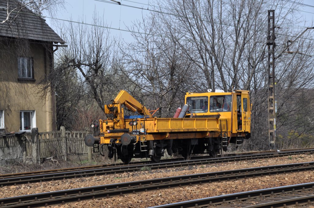 Baufahrzeug bei Katowice-Ligota (10.04.2012)