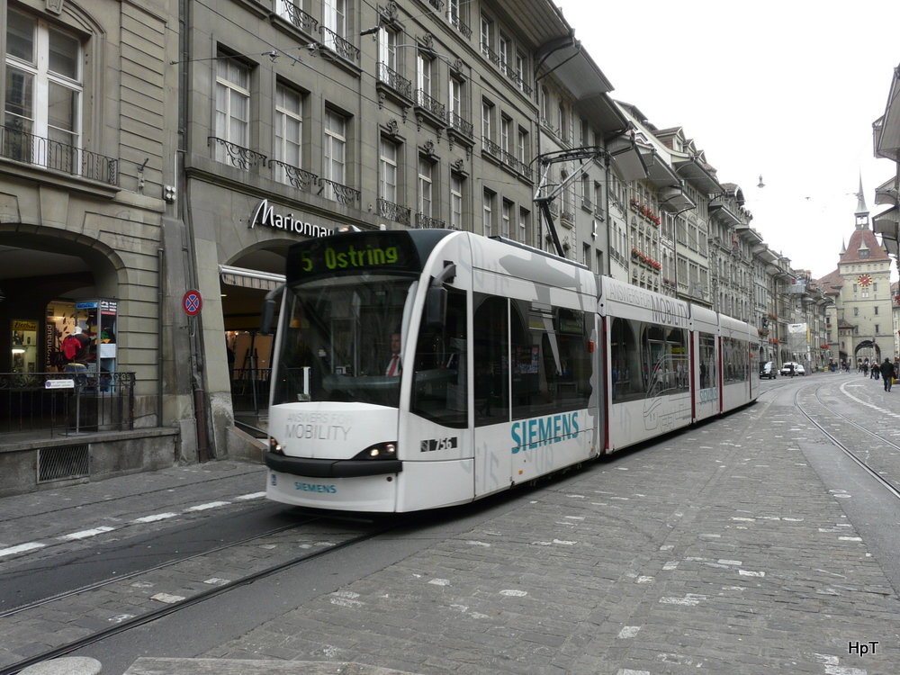 Bern mobil - Be 4/6 756 unterwegs auf der Linie 5 in Bern am 22.10.2010
