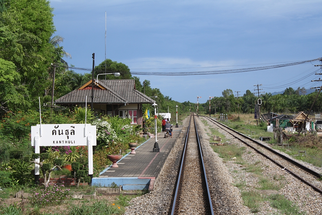 Bf. Kan Thuli, Blickrichtung Ban Thung Pho Junction, am 17.Mai 2013. 
