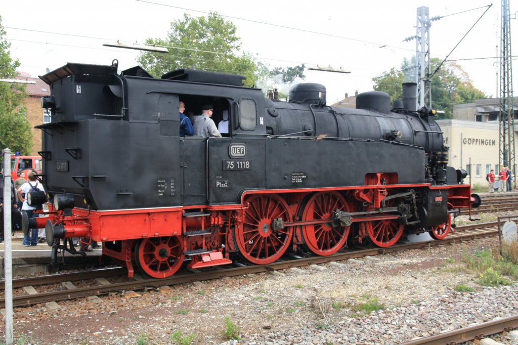 BR 75 1118 in Gppingen 19-9-2009