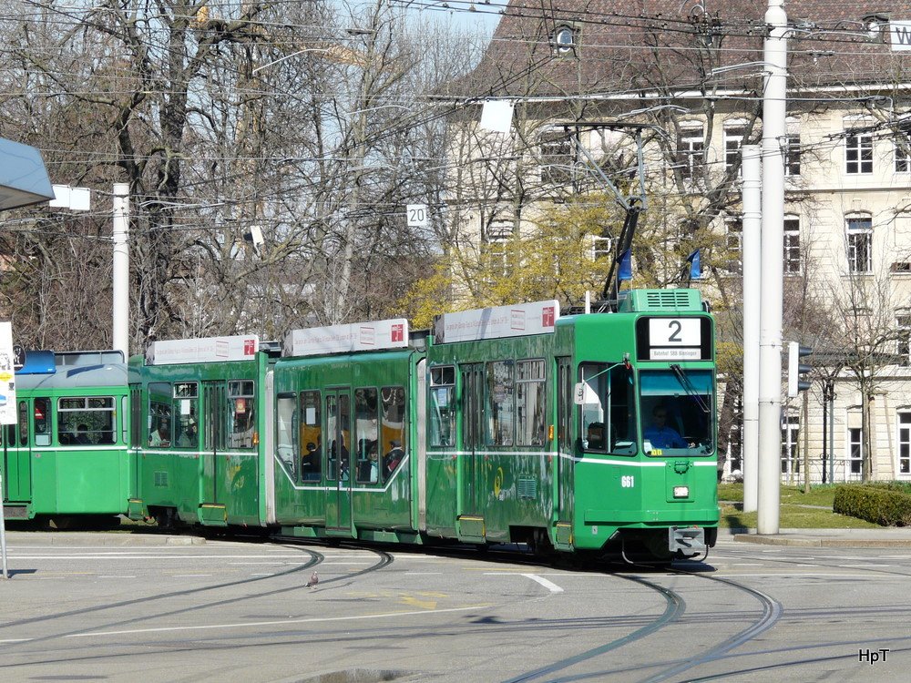 BVB - Be 4/8 661 unterwegs auf der Linie 2 am 19.03.2010