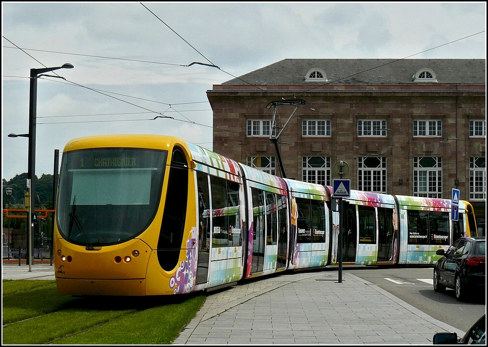 Citadis 2017 aufgenommen am 19.06.2010 in der Nhe der Gare Centrale von Mulhouse. (Hans) 