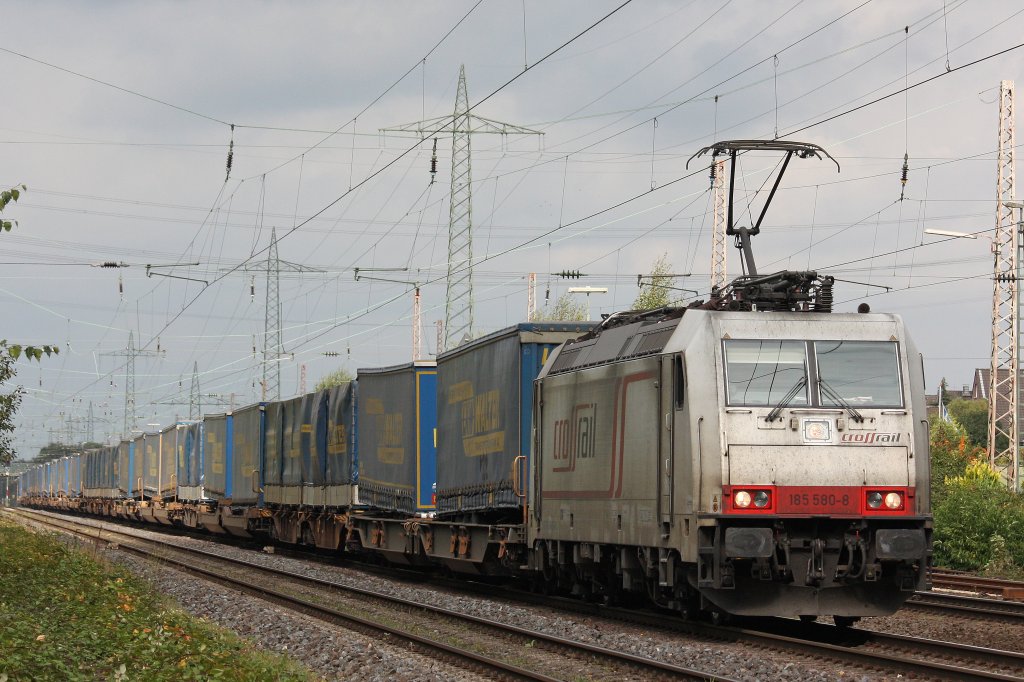 Crossrail 185 580  Jana  am 29.9.12 in Ratingen-Lintorf.