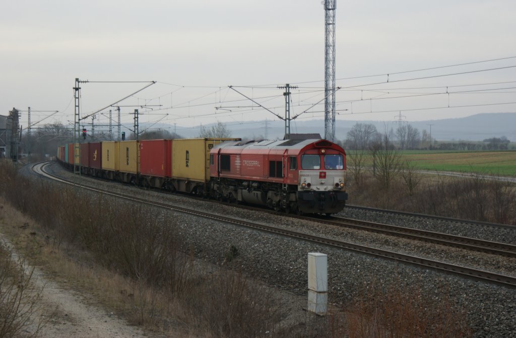 Crossrail PB13 mit KLV-Zug bei Iphofen am 29.03.2012