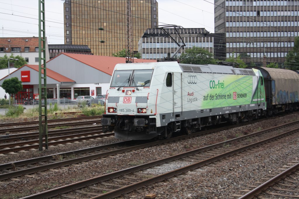 DB 185 389  CO-frei  in Dsseldorf-Rath. 10.7.2013