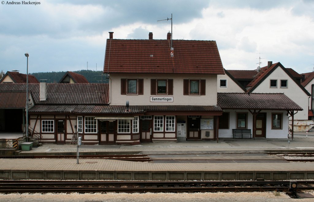 der Bahnhof von Gammertingen 16.5.10