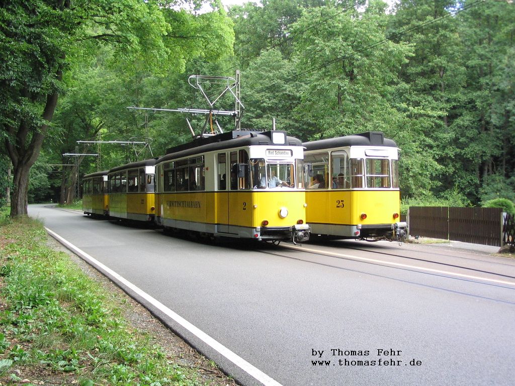 Deutschland / Straenbahn / Bad Schandau - Kirnitzschtalstrasse 15.07.2006