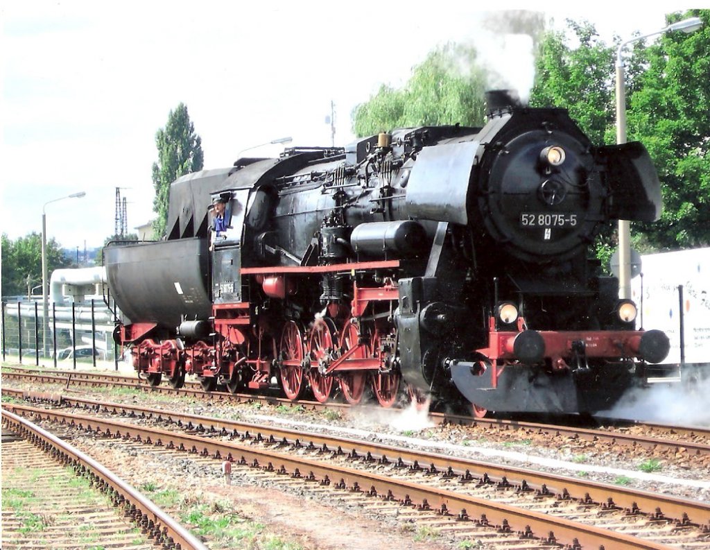 DR 52 8075-5 beim Tag der offenen Tr im DB Werk Erfurt; 2006