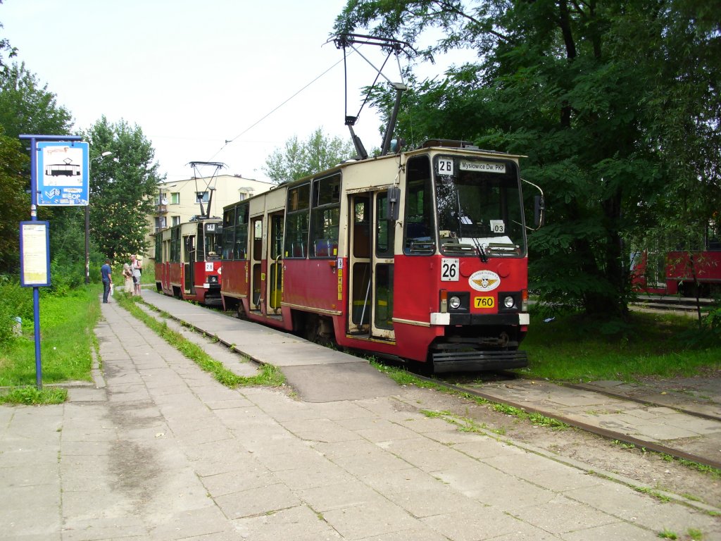 Ein 105 er in Milowice auf der Kehre.