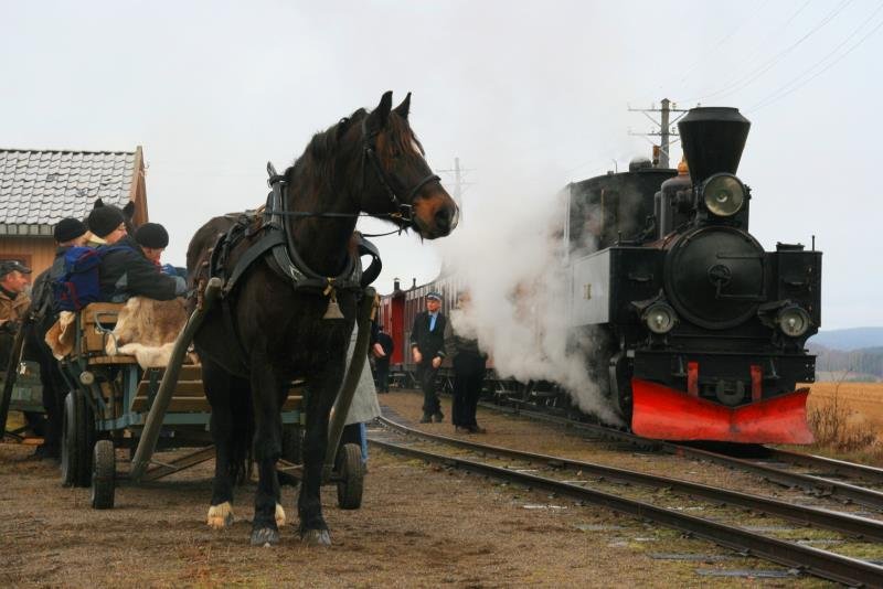 Ein Dampfro in Fossom; 29.11.2009