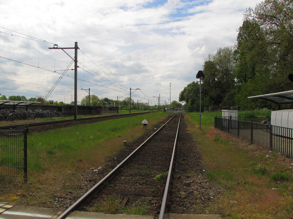 Ein Industrieanschlussgleis in Geleen-Lutterade; 08.05.2012