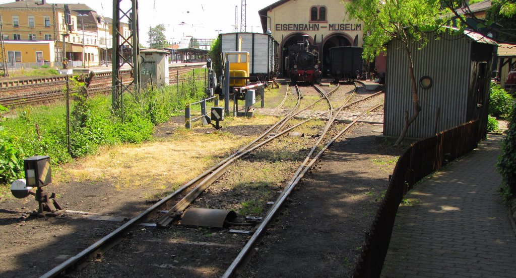 Eine Weiche im DGEG Museum in Neustadt (Weinstr); 07.05.2011