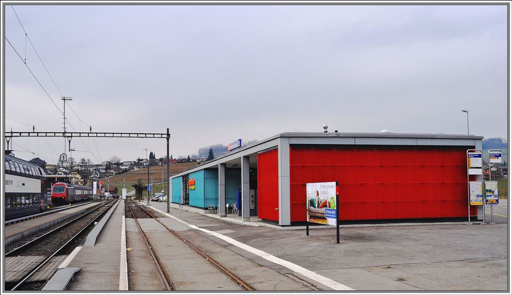 Endbahnhof der S5 in Niederweningen. (08.03.2013)