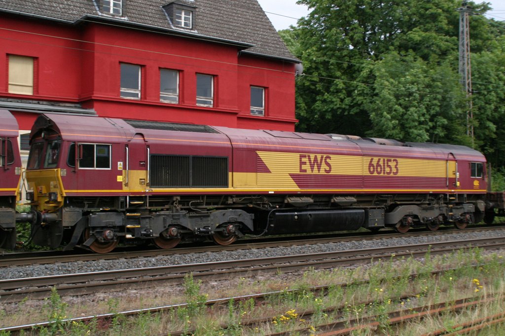 EWS 66153 hing am 30.6.11 in einem Gz in Ratingen-Lintorf