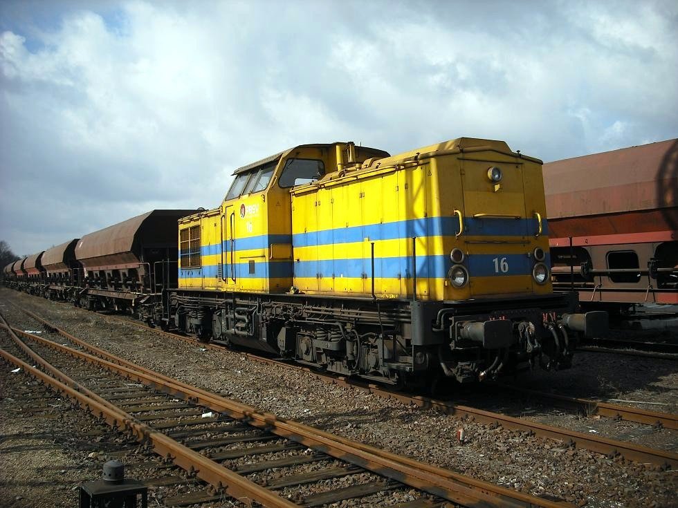  EX 202 494 DR als Lok 16 der PBSV am 16.3.2009 bei der Betriebsruhe in Brandenburg