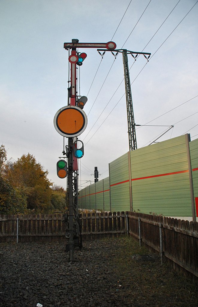 Formsignale (Auer Betrieb), in Lehrte, am 29.10.2010.