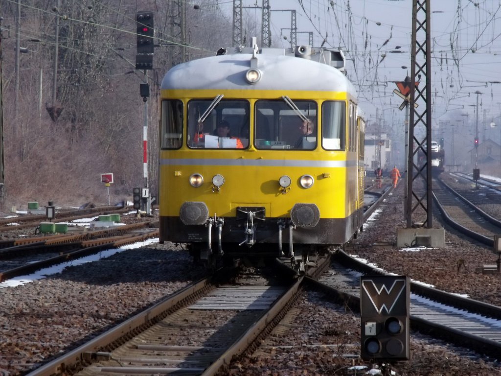 Gleismesszug am 09.03.2010 in Gnitz