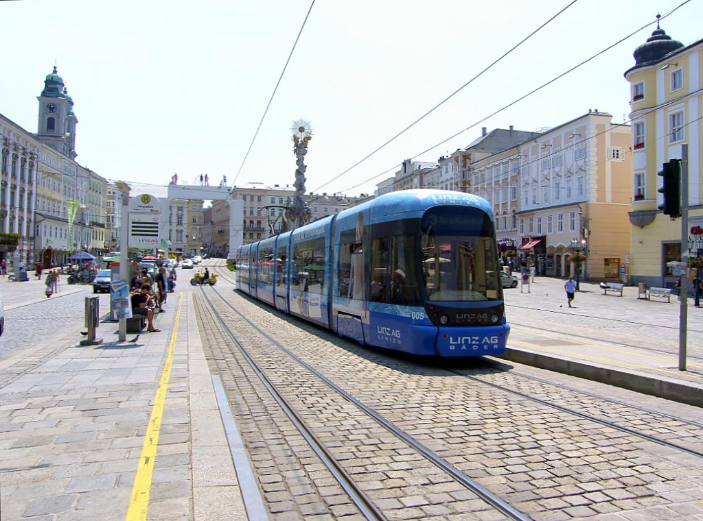 Hauptplatz Linz am 3.7.2010