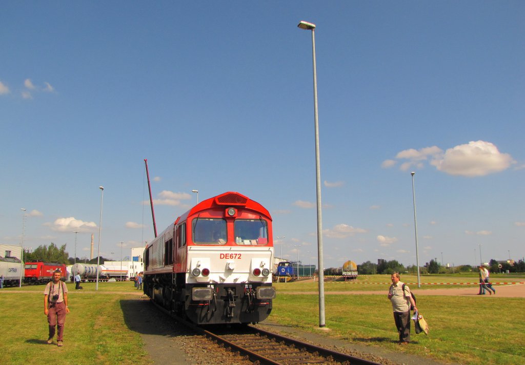 HGK DE 62 (92 80 1266 062-9 D-HGK) am 01.09.2012 beim Tag der offenen Tr in Leuna.