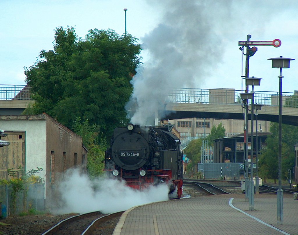 HSB 99 7245-6 beim umsetzen in Nordhausen Nord; 11.08.2008