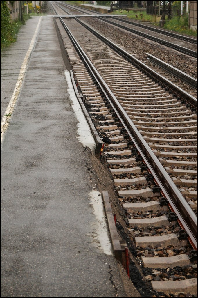 Impression des Bahnsteiges in Pfrauendorf(Inn).