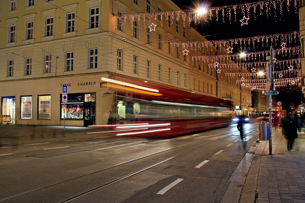 Linie 1 in Innsbruck. 05.12.2011