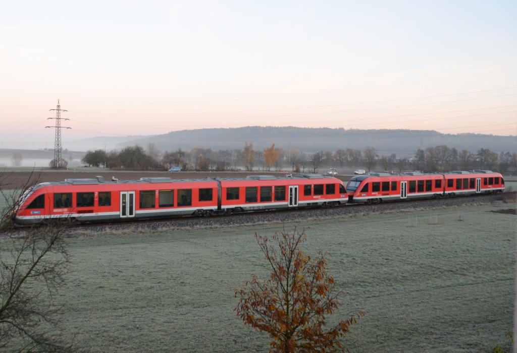 LINT fhrt im Doppelpack um 7:29 morgens nach Birkenfeld.