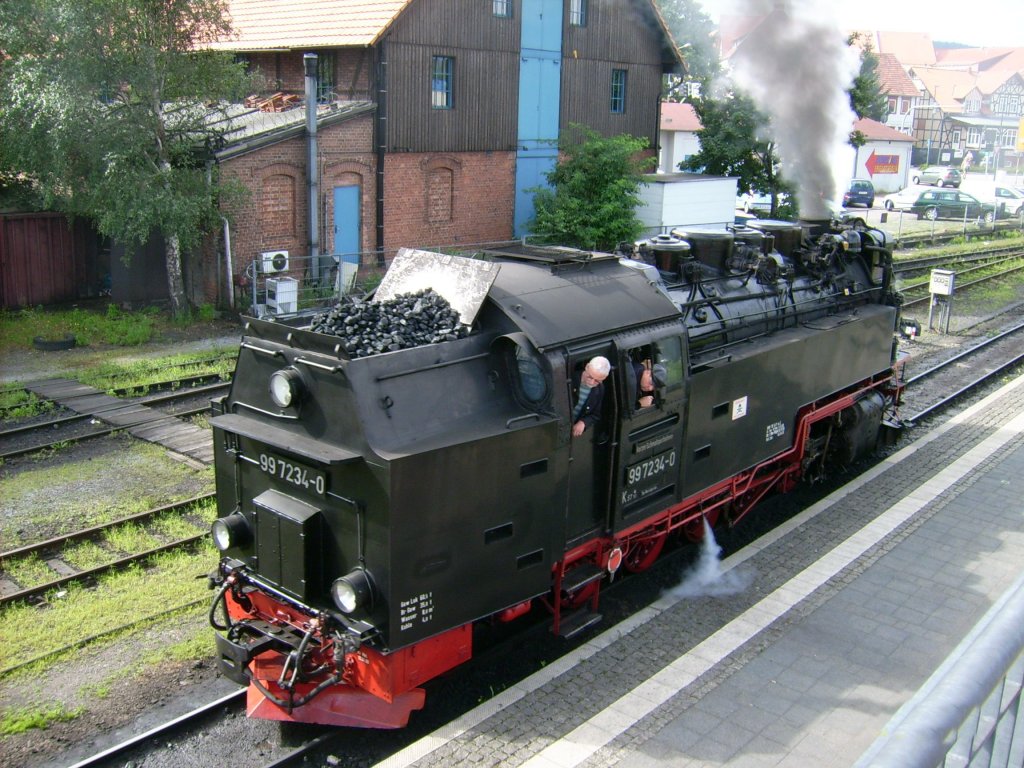  Lok der Harzquerbahn in Wernigerode am 13.05.2011