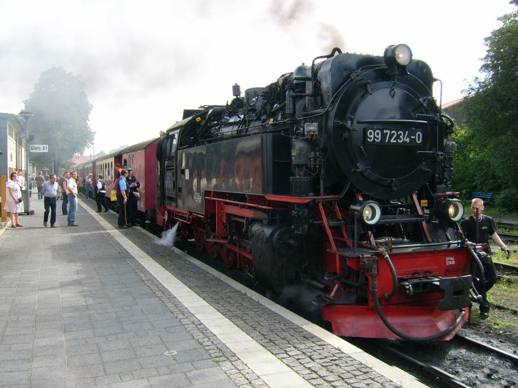  Lok der Harzquerbahn in Wernigerode am 13.05.2011