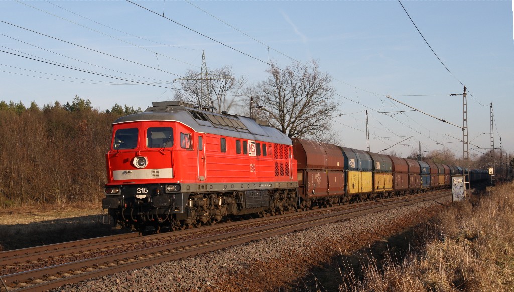 MEG 315 Ex 232 489 mit einem Gz bei Ahrensdorf
17.1.2011