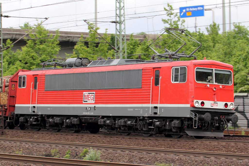 MEG 704 (155 195-1) in Hamburg-Harburg 27.5.2013