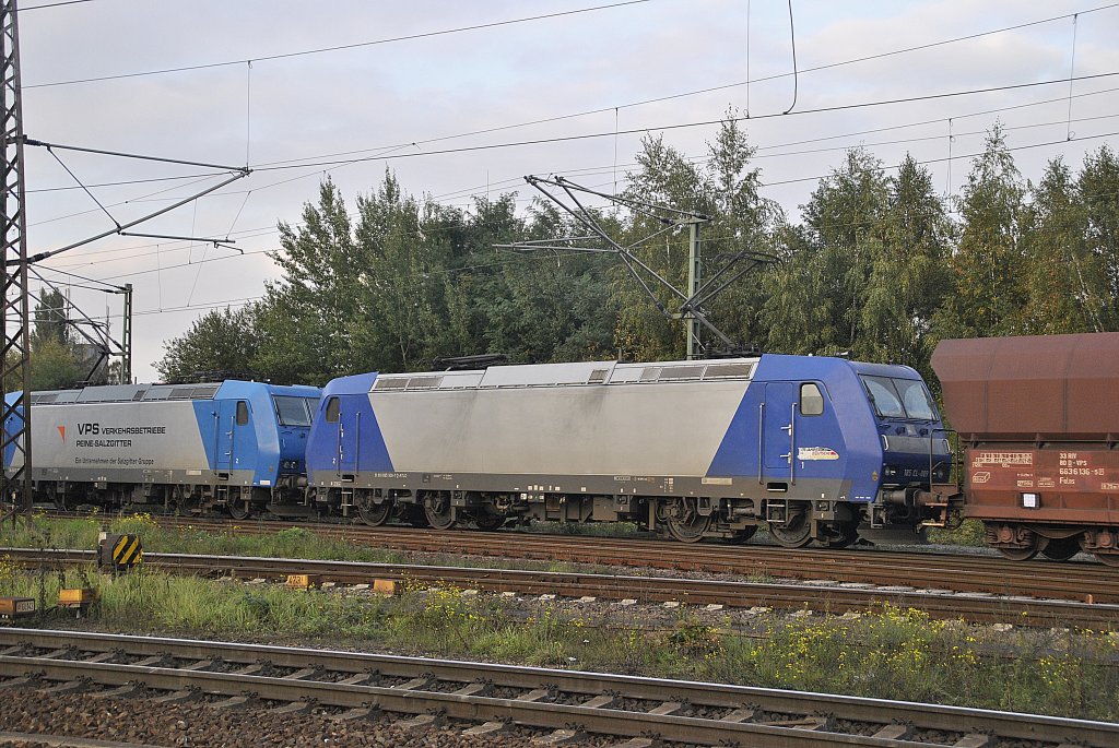 Nachschuss auf 185 509, in Lehrte, am 12.10.2010.